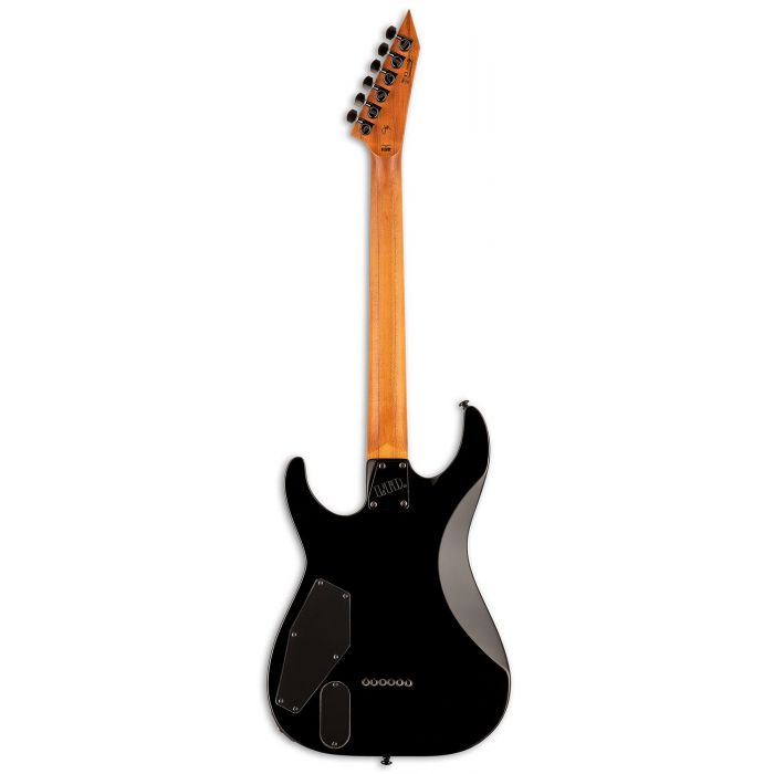 Full rear view of an ESP LTD JM-II Josh Middleton Guitar, Black Shadow Burst