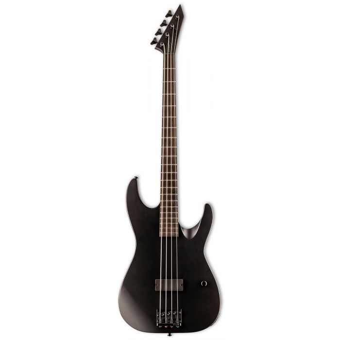 ESP LTD M-4 Black Metal Electric Bass Black Satin front view