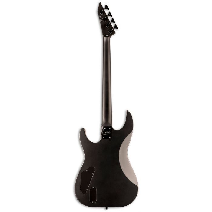 ESP LTD M-4 Black Metal Electric Bass Black Satin rear view