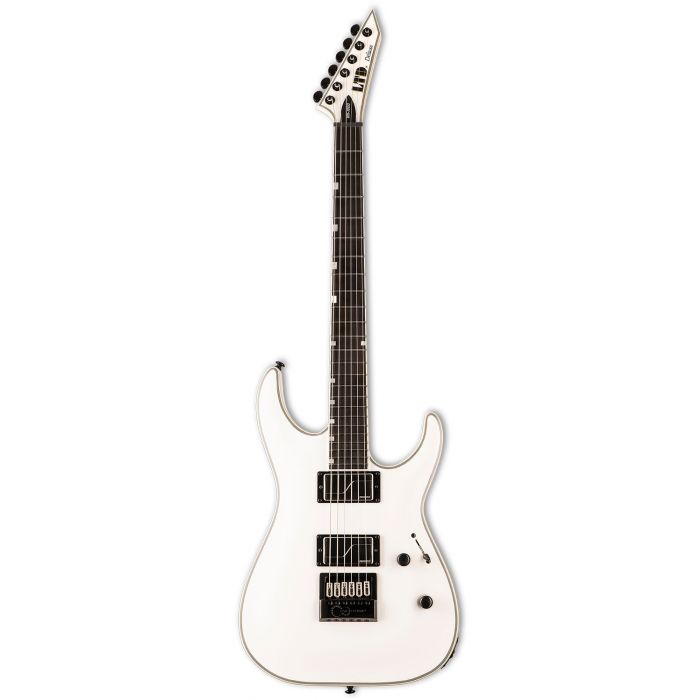 ESP LTD MH-1000 Evertune Electric Guitar Snow White front view