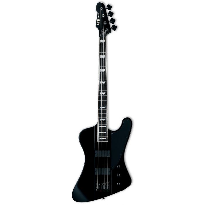 ESP LTD PHOENIX-1004 Electric Bass Guitar, Black front view