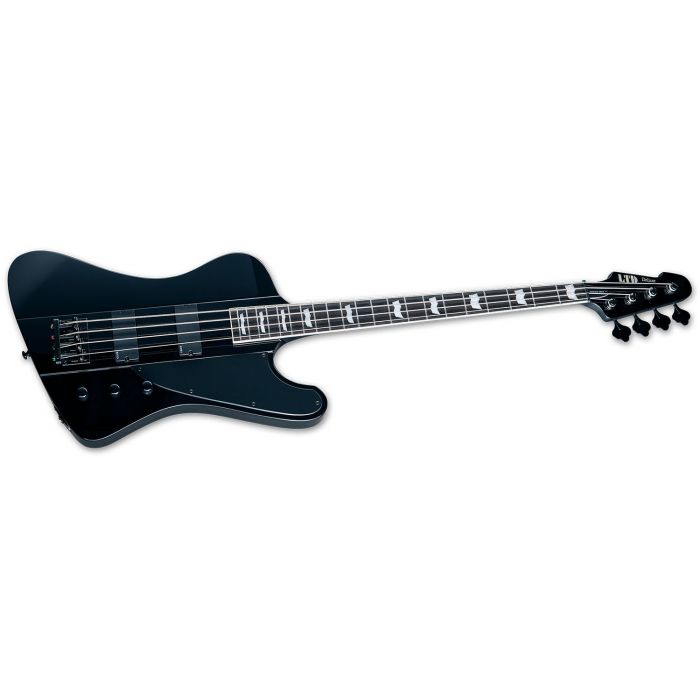 Right angled view of an ESP LTD PHOENIX-1004 Electric Bass Guitar, Black