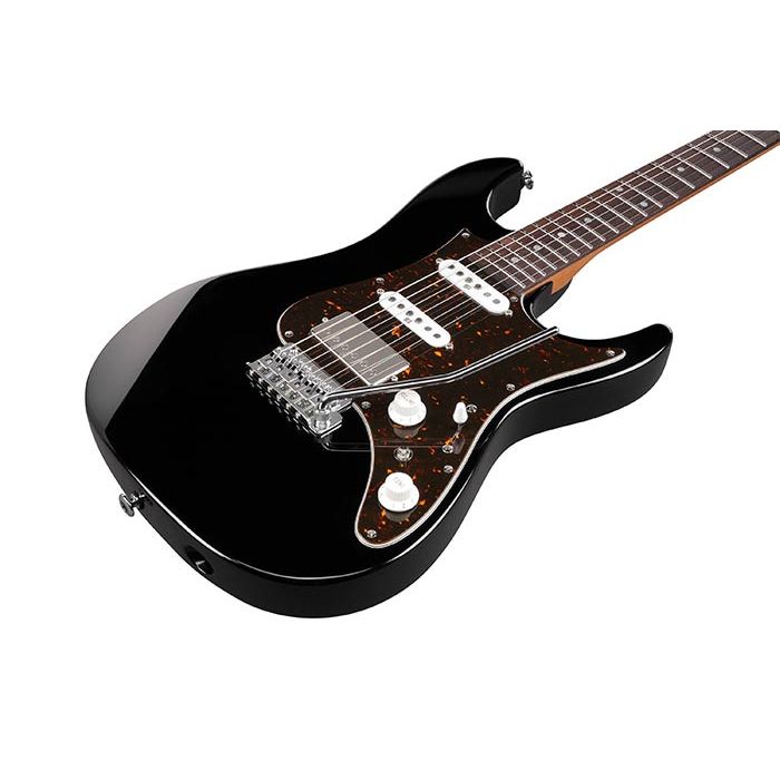 Ibanez AZ2204N-BK Prestige Electric Guitar in Black Angle Front