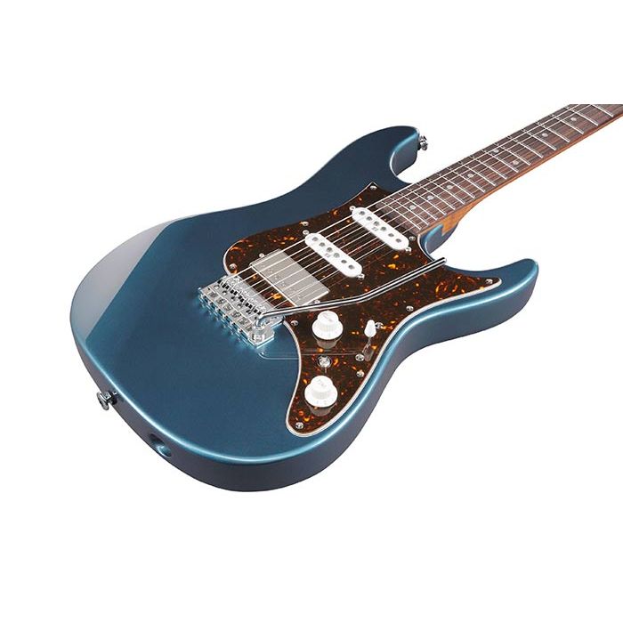 Ibanez AZ2204N-PBM Prestige Electric Guitar in Prussian Blue Metallic Front Angle