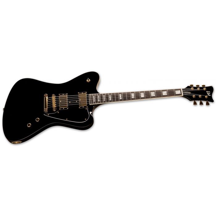 Side-on view of an ESP LTD Sparrowhawk Bill Kelliher Signature Guitar, Black