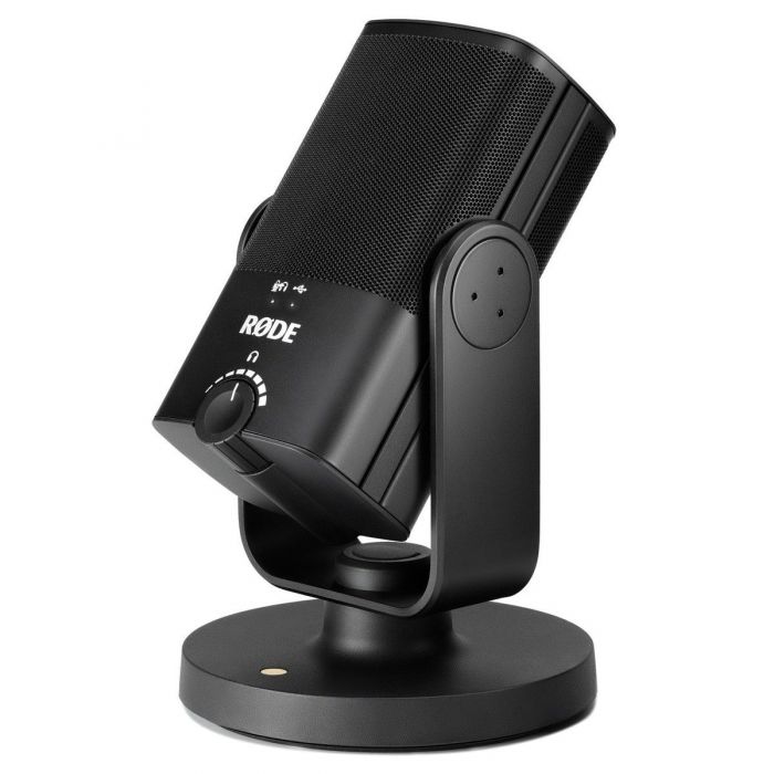 Tilted angled view of the Rode NT-USB Mini Microphone