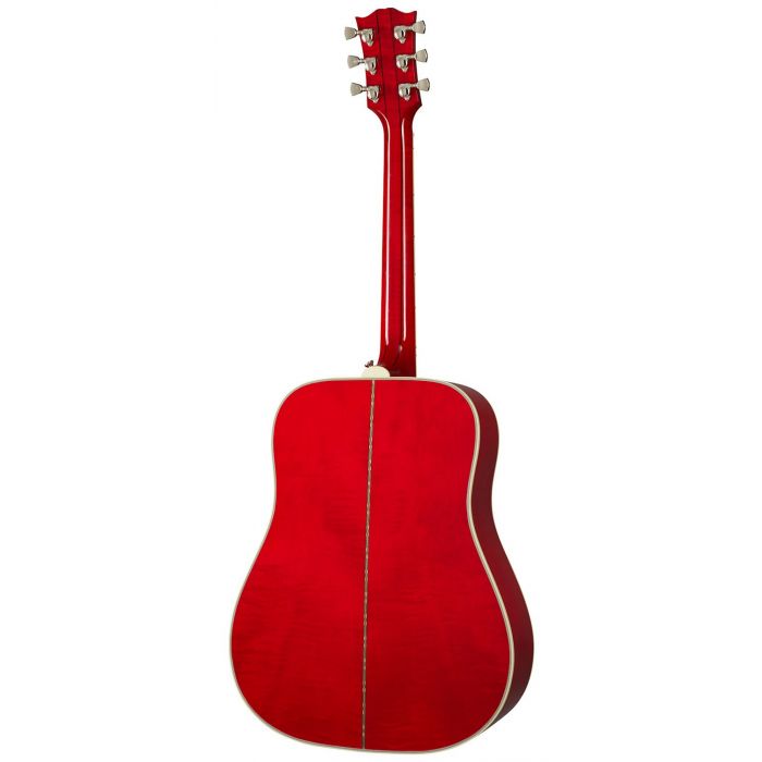 Rear view of a Gibson Dove Original Electro Acoustic, Vintage Cherry Sunburst