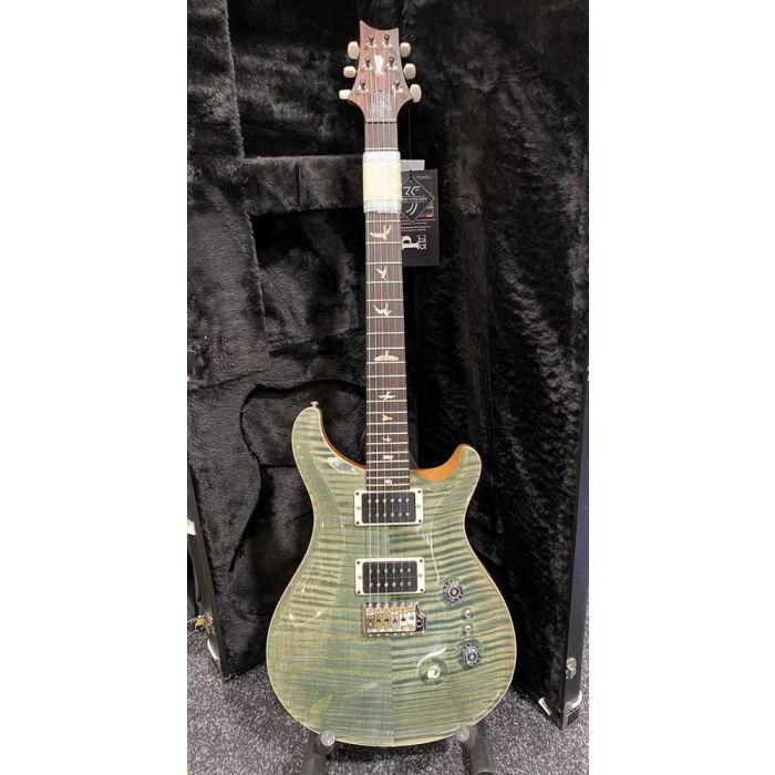 PRS 35th Anniversary Custom 24 Guitar, Trampas Green front view