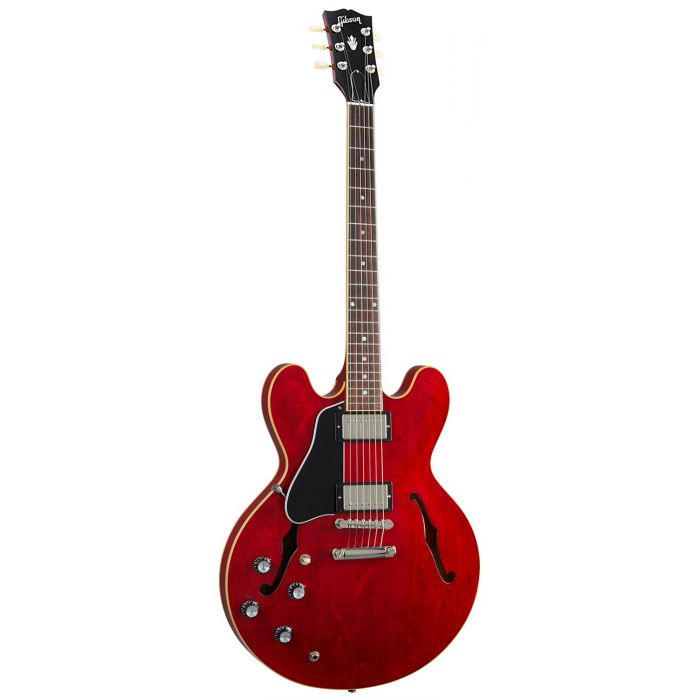 Gibson ES-335  Left-handed Semi Hollow Guitar, Sixties Cherry front view