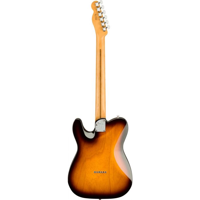 Rear view of a Fender Ultra Luxe Telecaster MN, 2-Color Sunburst