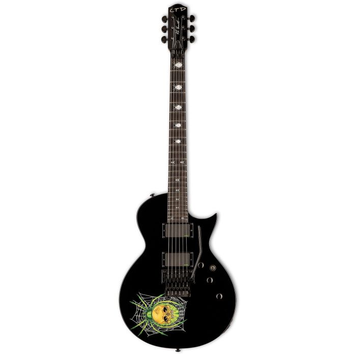 ESP LTD KH3 Spider Kirk Hammett Signature, Black front view