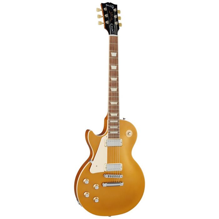 Gibson Les Paul 70s Deluxe Left-Handed Guitar, Goldtop front view