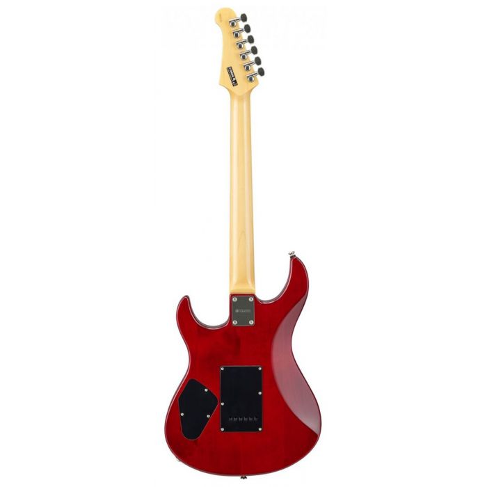Rear view of a Yamaha Pacifica 612 VIIFMX Guitar, Fired Red Gloss