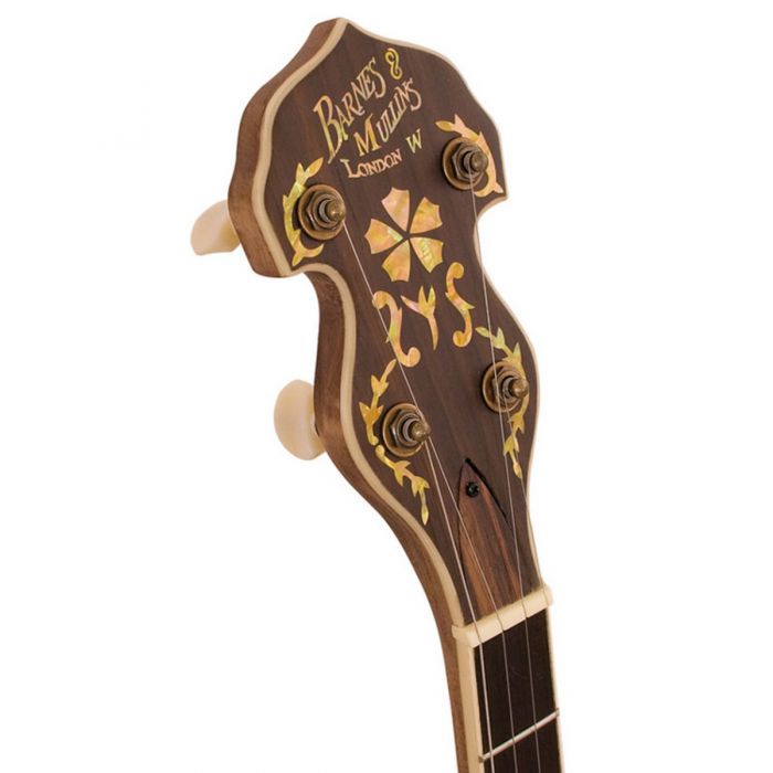 Barnes & Mullins Troubadour 5-String Banjo headstock