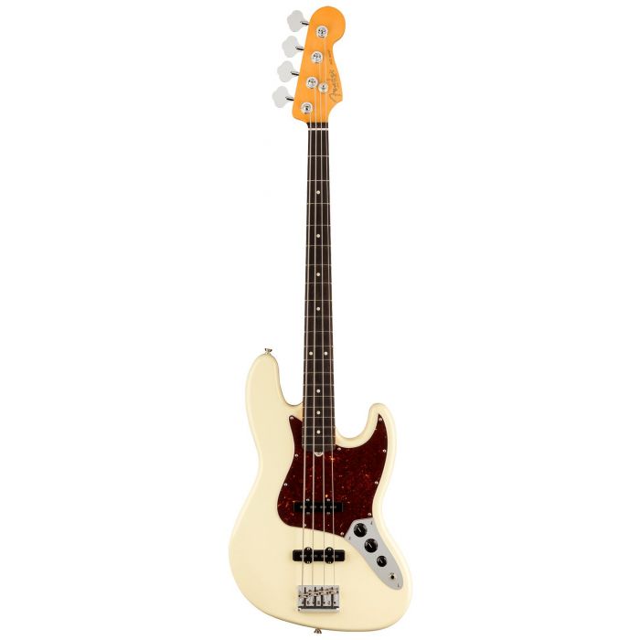 Fender American Professional II Jazz Bass RW, Olympic White front view