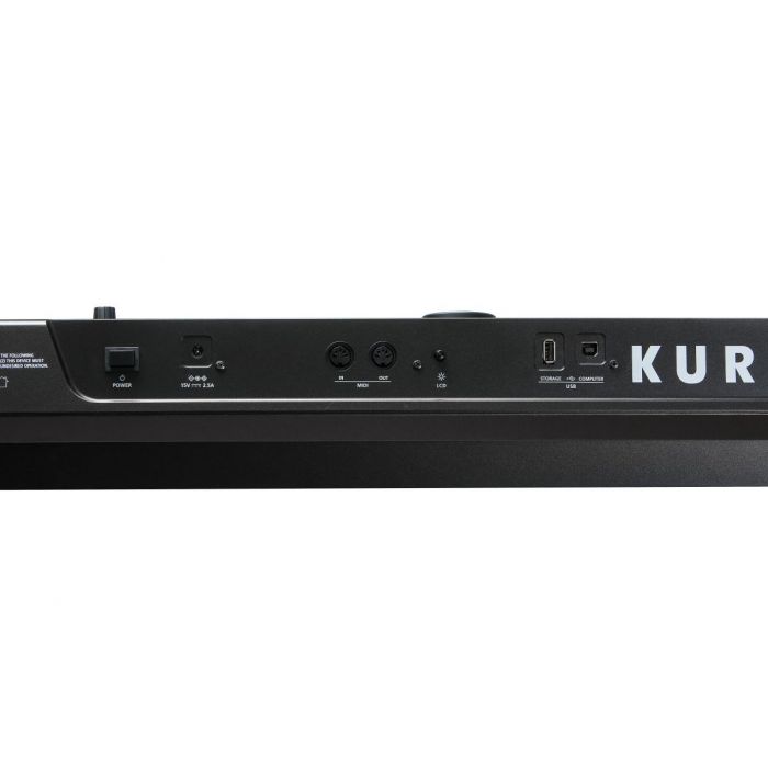 Close up of back inputs on the Kurzweil PC4-7 Performance Controller