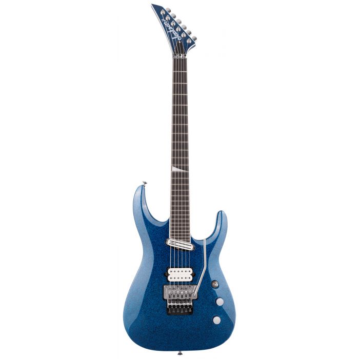 Jackson Pro Soloist MK SLAT27 Ex, Blue Sparkle front view