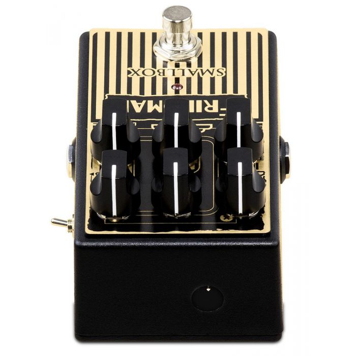 Top-panel vie wof a Friedman Small Box Overdrive Pedal