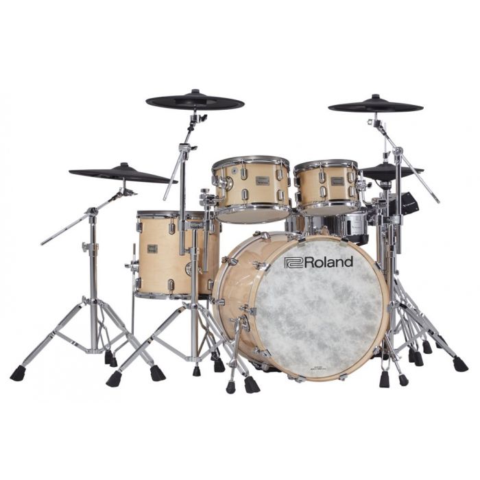 Roland V-Drums Acoustic Design Kit, Gloss Natural front view