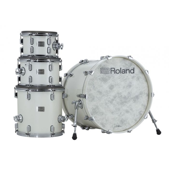 Shell pack form a Roland V-Drums Acoustic Design Kit Pearl White Finish