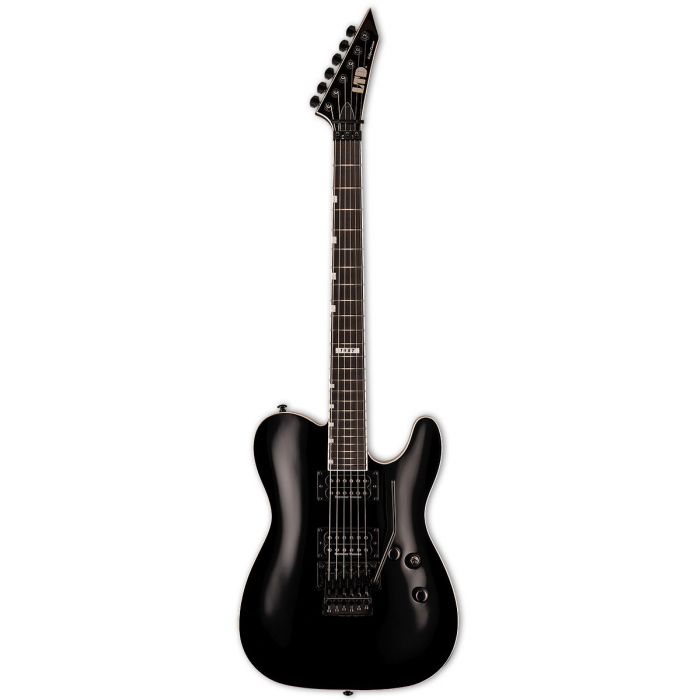 ESP LTD Eclipse 87 Electric Guitar, Black front view