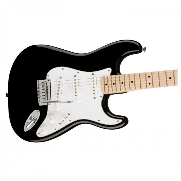 Squier Affinity Stratocaster MN, White PG, Black Body Detail