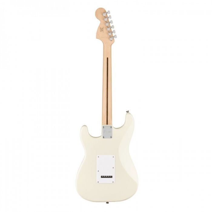 Squier Affinity Stratocaster MN, White PG, Olympic White Rear View