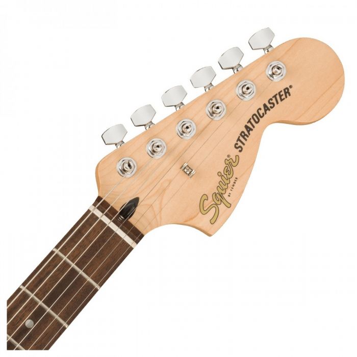 Squier Affinity Stratocaster LRL White PG, 3-Colour Sunburst Headstock Front