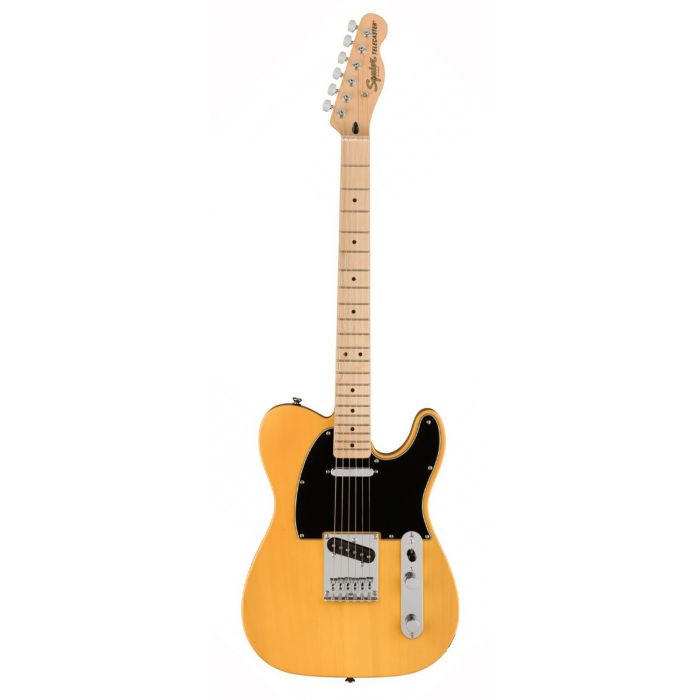 Squier Affinity Telecaster MN, Black PG, Butterscotch Blonde Front View
