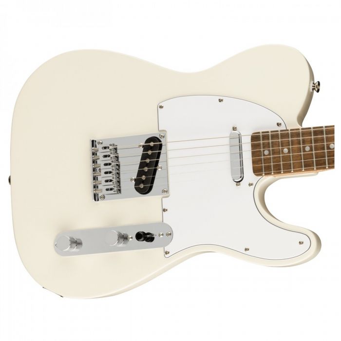 Squier Affinity Telecaster LRL White PG, Olympic White Front Body Detail