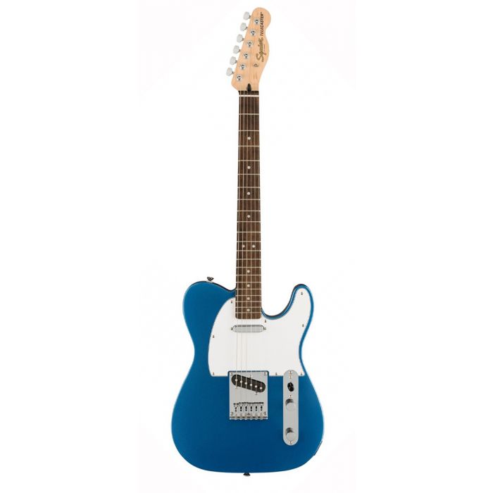 Squier Affinity Telecaster LRL White PG, Lake Placid Blue Front View