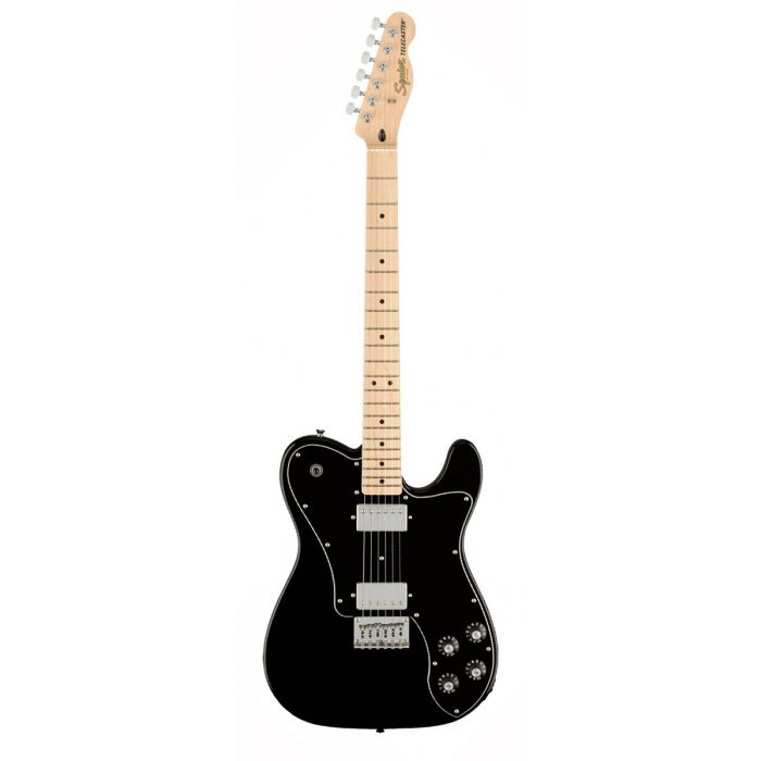 Squier Affinity Telecaster Deluxe MN, Black PG, Black Front View