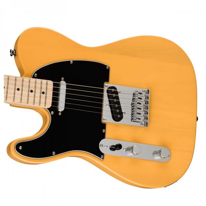 Squier Affinity Telecaster Left-Handed MN, Black PG, Butterscotch Blonde Body View