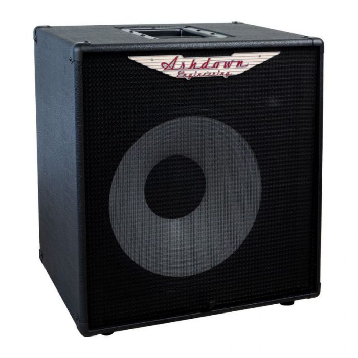 Right-angled view of a Ashdown RM-115T-EVO II Lightweight 300w Bass Cab