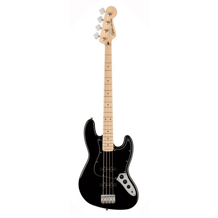 Squier Affinity Jazz Bass MN, Black PG, Black Front View
