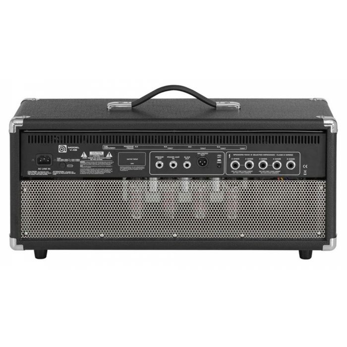 Rear view of an Ampeg V4-B All-Valve 100W Bass Head