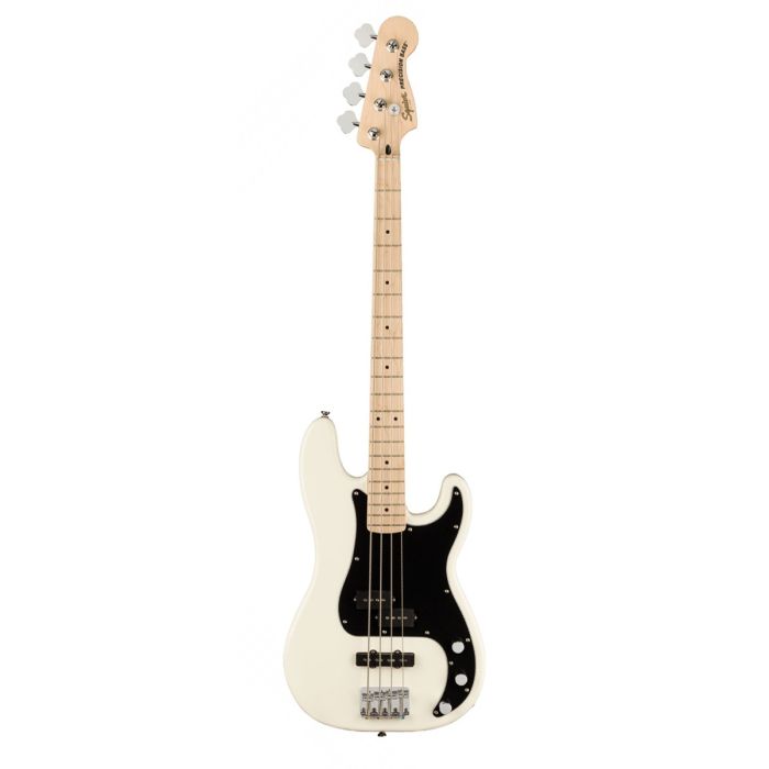 Squier Affinity Precision Bass PJ MN, Black PG, Olympic White Front View