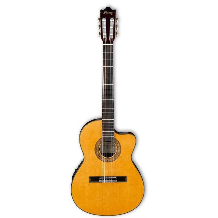 Overview of the Ibanez GA5TCE-AM Classical Electro-Acoustic Amber