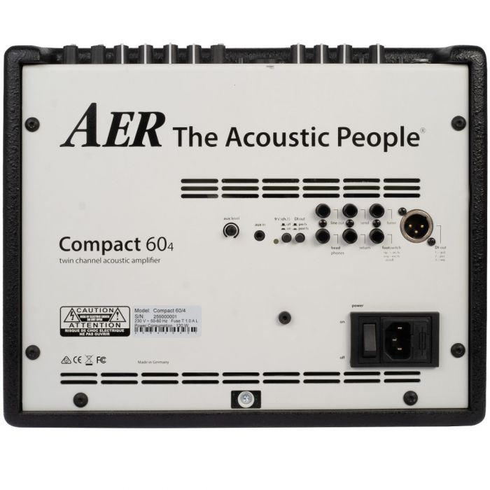 AER Compact 60/4 Tommy Emmanuel Signature Acoustic Amp Back