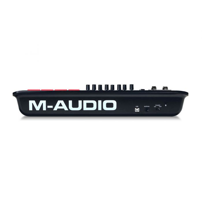 Back view of the M-Audio Oxygen 25 MK V USB MIDI Keyboard