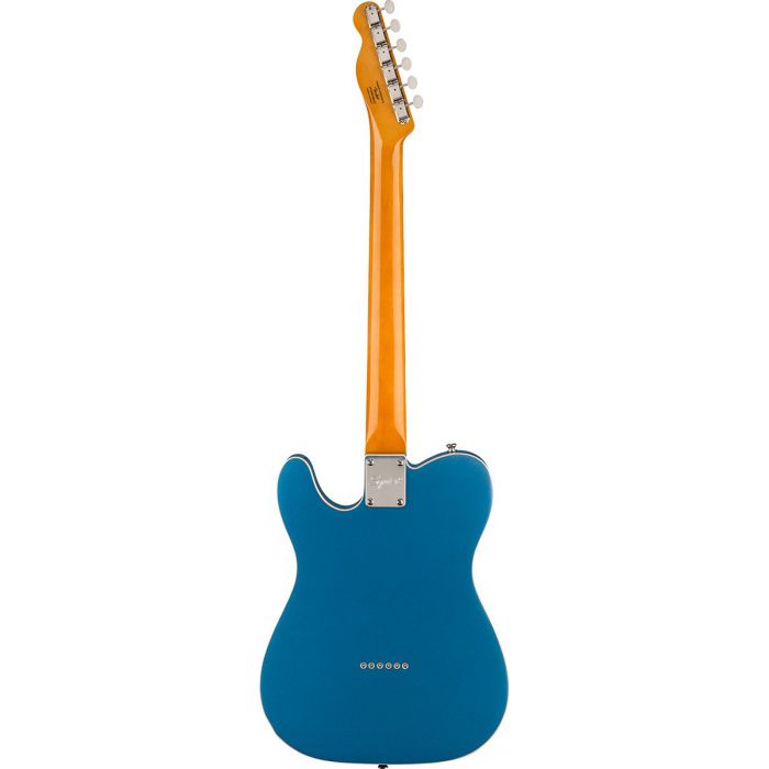 Back View of Squier FSR Classic Vibe 60s Custom Esquire in Blue
