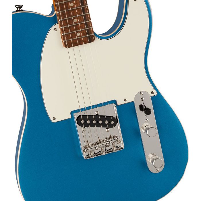 Body Front View of Squier FSR Classic Vibe 60s Custom Esquire in Blue