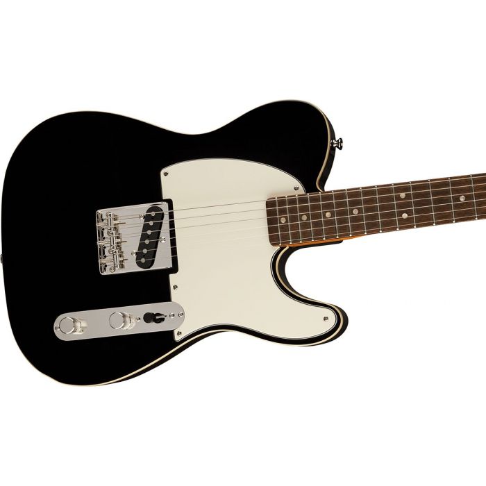 Body Front View of Squier FSR Classic Vibe 60s Custom Esquire LRL in Black