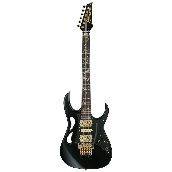 Ibanez PIA3761-XB Steve Vai PIA Electric Guitar, Onyx Black front view