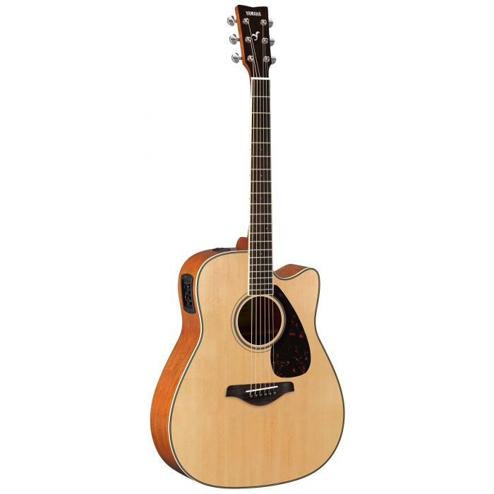 Yamaha FGX820C MKII Electro-Acoustic Guitar, Natural front view