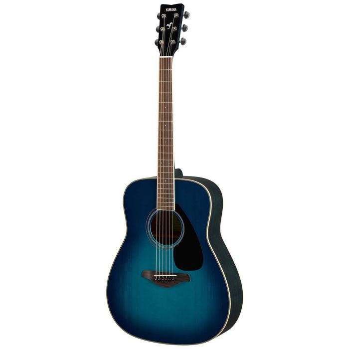 Yamaha FG820 MKII Acoustic Guitar Sunset Blue front view