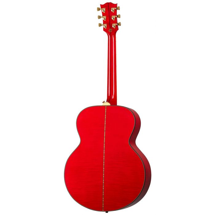 Rear view of a Gibson Orianthi SJ-200 Electro Acoustic Guitar, Cherry