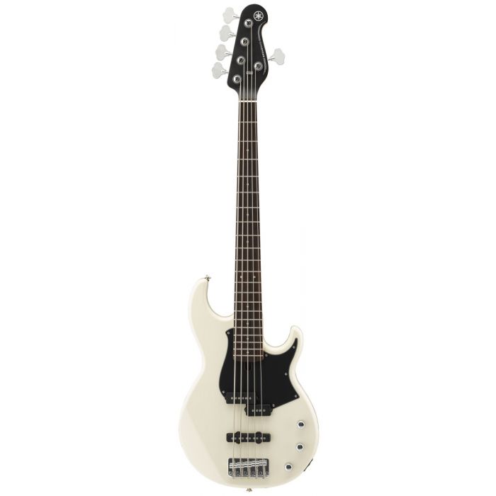 Yamaha BB 235 Electric 5-String Bass Guitar, Vintage White Front 