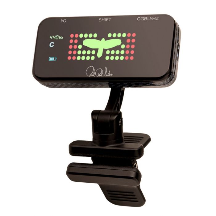 PRS Clip-On Headstock Tuner Front View Lit up