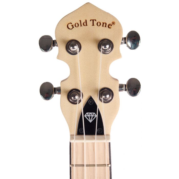 Gold Tone Little Gem Banjo Ukulele, See-Through Diamond Headstock Detail